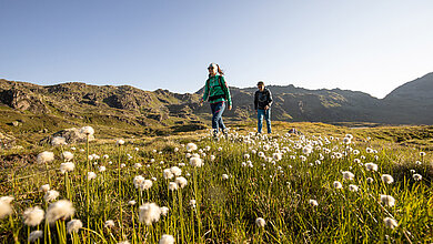 Paar beim Wandern in der Wilden Krimml in den Zillertal Arena Bergwelten